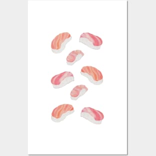 Sushi Pattern Posters and Art